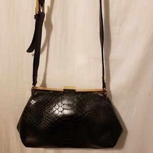 Vintage Hobo International Black Python Purse